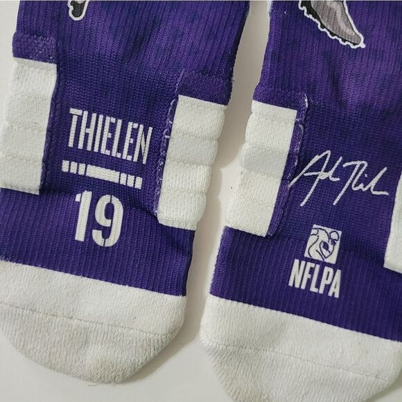 Adam Thielen Football Socks Vikings - Picture 3 of 8